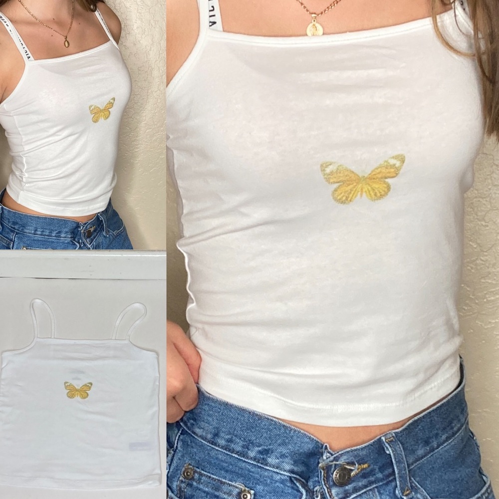 vintage looking butterfly tank